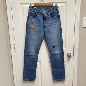 Levi's Denim Patchwork Jeans